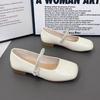 Sandalias de Punta Cerrada de Estilo Elegante Versátil Francés para Mujer 2025 Nuevo Verano para Exterior con Vestido Tacones Altos Zapatos Individuales