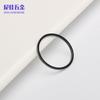 Anillo ultrafino de acero inoxidable de 1 mm transfronterizo europeo y americano para mujer, anillo de acero de titanio con arco brillante, anillo fino para la cola, pulsera para nudillo
