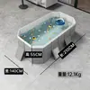 Piscina inflável espessa e resistente ao desgaste, piscina de brincar dobrável não inflável para exterior, piscina de PVC para uso doméstico infantil