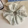 Pequeño Anillo para el Cabello de Intestino Grueso Blanco de Lunares de Ola Fresca Estilo Coreano Estilo Perezoso Accesorios para el Cabello Cuerda Grande para el Cabello Moño a Cuadros Accesorios para el Cabello