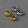 Pendientes de Aro Mini de Diseño de Nicho de Gama Alta con Nudo Retorcido Tachonados de Diamantes, Pendientes de Lujo Perezoso Estilo Francés de Venta Caliente Transfronteriza, Versátiles