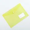 Bolsa de Archivo Transparente A4 de Gran Capacidad Personalizada PP Engrosado A5 Plástico con Broche A3 Almacenamiento Bolsa para Archivos de Contrato