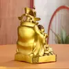 Estatua de Buda Ruyi Dios de la Riqueza Adorno de Estatua de Cobre Wen Cai Shen Estatua de Cobre Atrae Riqueza y Bendiciones Adorno de Feng Shui Regalo de Inauguración de Casa