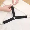Fijador Ajustable para Sábana Funda Nórdica Cubre Mesa Cubierta de Sofá Hebilla para Sábana Clips Antideslizantes para Fijar Sábanas