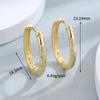 Brincos de Argola com Pedras Estilo Coreano Transfronteiriço Estilo Luxo Leve Celebridade da Internet Brincos com Conjunto de Pedras Femininos Elegantes Versáteis Design Popular de Nicho