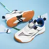 5561 Zapatos de Tenis Zapatos de Bádminton para Niños Botón Giratorio Zapatos Deportivos Niños Medianos y Grandes Caña Baja Tenis de Mesa Zapatos para Jóvenes Niños