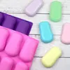 Molde de Sabão em Forma de 6 Lianshufujia Molde de Aromaterapia Molde para Sabão a Frio Molde Doméstico DIY Silicone de Grau Alimentício