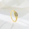 Europeu e americano ins luz de luxo moda personalidade multi-peça anel de diamante redondo sentimento temperamento popular anel de aço de titânio feminino atacado Coringa