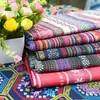 Tecido Tradicional Zhuang Tecido de Brocado Zhuang Estilo Étnico Jacquard Pano Zhuang DIY Roupa Adorno de Cabeça Roupas Toalha de Mesa para Conferência