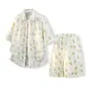 AliExpress Conjunto de Camisa de Manga Corta y Shorts Casuales de Playa Estilo Ins con Estampado Floral Digital 3D