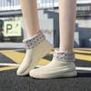 Botas de Lluvia de Moda para Mujer para Exterior Impermeables Antideslizantes Suela Suave Cocina Zapatos Cortos de Goma Estilo Coreano Nuevas Botas de Lluvia