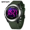 Reloj Deportivo Sanda Más Vendido Resistente al Agua Multifunción Cuenta Regresiva Reloj Digital para Estudiantes de Secundaria Reloj con Despertador Luminoso de Colores