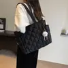 Otoño e Invierno Nuevo Estilo Coreano Ropa de Algodón Bolso de Mujer Simple de Gran Capacidad para el Trabajo Bolso de Hombro Bolso Tote Casual Versátil de Mano