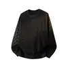Sudadera de Manga Larga con Cuello Redondo para Hombre 2026 Otoño Nueva Sudadera de Punto a Cuadros Chaqueta Camiseta de Manga Larga Moderna Holgada para Hombre