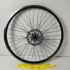 Juego de Ruedas para Bicicleta 26/24/20 pulgadas Llanta de Aleación de Aluminio Engrosada con Radios Buje Ensamblaje de Rueda Delantera y Trasera Bicicleta de Montaña Carretera