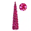 Árbol de Navidad Cónico de Lentejuelas Rojo Rosa Más Vendido de Amazon, Fácil de Doblar y Guardar, Adecuado para Accesorios de Decoración de Escena de Dormitorio y Sala de Estar