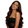 Comercio Exterior Peluca Europea y Americana para Mujer Degradada Larga Rizada Ondas Corporales Pelucas Moda Africana Teñido Fibra Química Cabello Largo Mujer