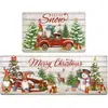 Felpudo Navideño Grinch Transfronterizo Felpudo de Cocina Absorbente y Anti-Grasa Felpudo de Entrada Set de Dos Piezas en Stock