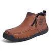 2025 explosiones transfronterizas hechas a mano 48 zapatos de talla grande para hombre zapatos casuales para exteriores botas de cuero para hombre ayudan a la moda botas martin para hombre