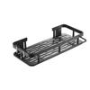 Estante de Esquina para Baño sin Taladro, Estante Rectangular de Plástico para Esquina de Baño, Estante de Almacenamiento de Esquina Montado en Pared con Ventosa