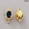 Colar de Pérolas, Fivela de Lingote de Ouro, Safira Micro-incrustada, Acessórios DIY, Fivela de Conexão Manual, Pulseira, Barra de Inserção, Fivela de Pressão