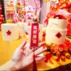 Tarjeta Colgante de Carrillón de Viento de Año Nuevo con Estampado Dorado para Inauguración de Casa, Decoración de Festival, Buena Suerte al Mudarse a una Casa Nueva, Adorno Colgante de Tarjeta de Papel de Campana de Paz y Alegría