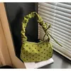 2026 Nuevo Estilo Plisado Lunares Gran Capacidad Verano Simple Moda Tendencia Bolso de Mano Hombro Cruzado Bolsa Cuadrada Pequeña para Mujeres