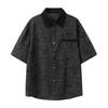 BLACKHOOP Verão Novo Vintage Camisa Havaiana Florada Meninos Solta Manga Curta Xadrez Tendência Camisa T07