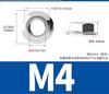 Porca sextavada com flange dentada de aço inoxidável 304 porca sextavada com flange dentada antiderrapante parafuso M2.5-M20