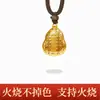 Novo modelo no mesmo estilo das joalherias: Pingente de Buda moeda de ouro areia estilo antigo chama. O pingente de ouro areia não desbota mesmo quando queimado