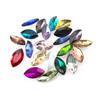 Pedras de Cristal de Vidro em Formato de Olho de Cavalo com Strass Diamante Tendência Materiais para Decorações de Capa de Celular DIY Acessórios de Vestuário