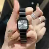 Relógio Estudante Feminino Estilo Ins Luxo Leve Nicho High-end Estilo Retrô Exquisito Versátil Ambiente de Trabalho Quadrado Mostrador Pequeno Relógio Feminino