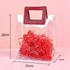 Bolsas de Mano Transparentes de PVC en Stock con un Toque de Lujo para el Festival del Medio Otoño, Día Nacional, Bolsas de Regalo de Cumpleaños y Bolsas de Mano de Plástico para Bodas
