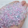 Fragmentos de Vidro Pequenos Assimétricos Coloridos Transparentes Acessórios para Joias DIY Feitos à Mão Patch Decorativo Super Brilhante para Nail Art Material