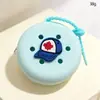 Bolsa de Agujero de Silicona con Dibujo Animado Spot, Mini Billetera para Monedas, Bolsa DIY para Cosméticos, Bolsa para Auriculares, Colgante para Llavero, Regalo