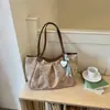 Bolso de Lona Estilo Artístico Estilo Universitario Coreano Transfronterizo para Mujer 2026 Verano Nuevo Moda Tendencia Bolso de Hombro de Gran Capacidad