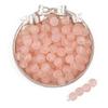 Cuentas Redondas Transparentes Acrílicas Escarchadas de 8/10 mm para Joyería Hecha a Mano DIY, Pulseras, Collares, Cuentas Sueltas
