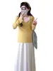 Conjunto de Primavera para Maternidad Jingqi 2026 Nuevo Estilo Conjunto de Falda con Blusa Conjunto de Moda Elegante Talla Grande Ropa de Primavera para Mujer