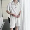 Camiseta de manga corta de verano pantalones cortos traje casual para hombre holgado Nuevo talla grande pijama camiseta de manga corta ropa de casa para hombre