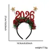 Diadema Navideña para Niños Dibujos Animados Astas Sombrero Navideño Diadema Decoración Fiesta Navideña Reno Anciano Hebilla para la Cabeza Tocado