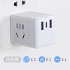 Convertidor de enchufe USB poroso, divisor de enchufe, convertidor inalámbrico multiusos, enchufe multienchufe de una vuelta