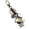 12 Zodiac Retro Cowhide Keychain Ano de Nascimento Joias Criativas Pequeno Presente Personalizado Simples Chave do Carro Pingente