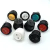 Interruptor redondo KCD1 tipo barco, con una apertura circular de 20 mm, un interruptor basculante de dos polos y dos posiciones, adecuado para interruptores de encendido de electrodomésticos pequeños