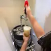 Dispensador de Barril de Cerveja para Exterior em Aço Inoxidável Dispensador Manual Simples de Cerveja Artesanal Tipo Placa Tipo Poço Bomba de Cerveja