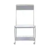 Mesa de Promoción para Supermercado de Acero Inoxidable, Mesa de Degustación, Exhibidor, Carrito Portátil para Snacks, Puesto Callejero, Mesa de Promoción Publicitaria