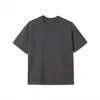 Marca Casual Moderna 230g Algodão Puro Manga Curta Verão Solta Camiseta Masculina Moderna Oversize Manga de Cinco Pontos Camada Base