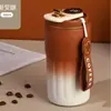 Taza de Café Sensible a la Temperatura Acero Inoxidable 316 Taza Aislada Alto Valor Estético Taza de Agua de Doble Capa para Hombres y Mujeres Taza de Viaje Portátil Regalo