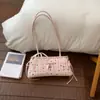 Bolsa de Mão Shuai Mi Jia de Nicho Bolsa de Trabalho Feminina 2026 Nova Estampa de Bolinhas Bolsa de Ombro