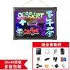 Tablero de Publicidad con Pantalla Fluorescente LED Electrónico de Escritura Manual Luminoso Tablero Fluorescente Puesto Callejero Pequeño Pizarrón Luminoso Intermitente Luces de Entrada