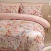 Conjunto de quatro peças de algodão puro espesso com dupla face escovada para outono e inverno, lençol de cima espesso, capa de edredom, lençol com elástico, roupa de cama quente para quarto principal